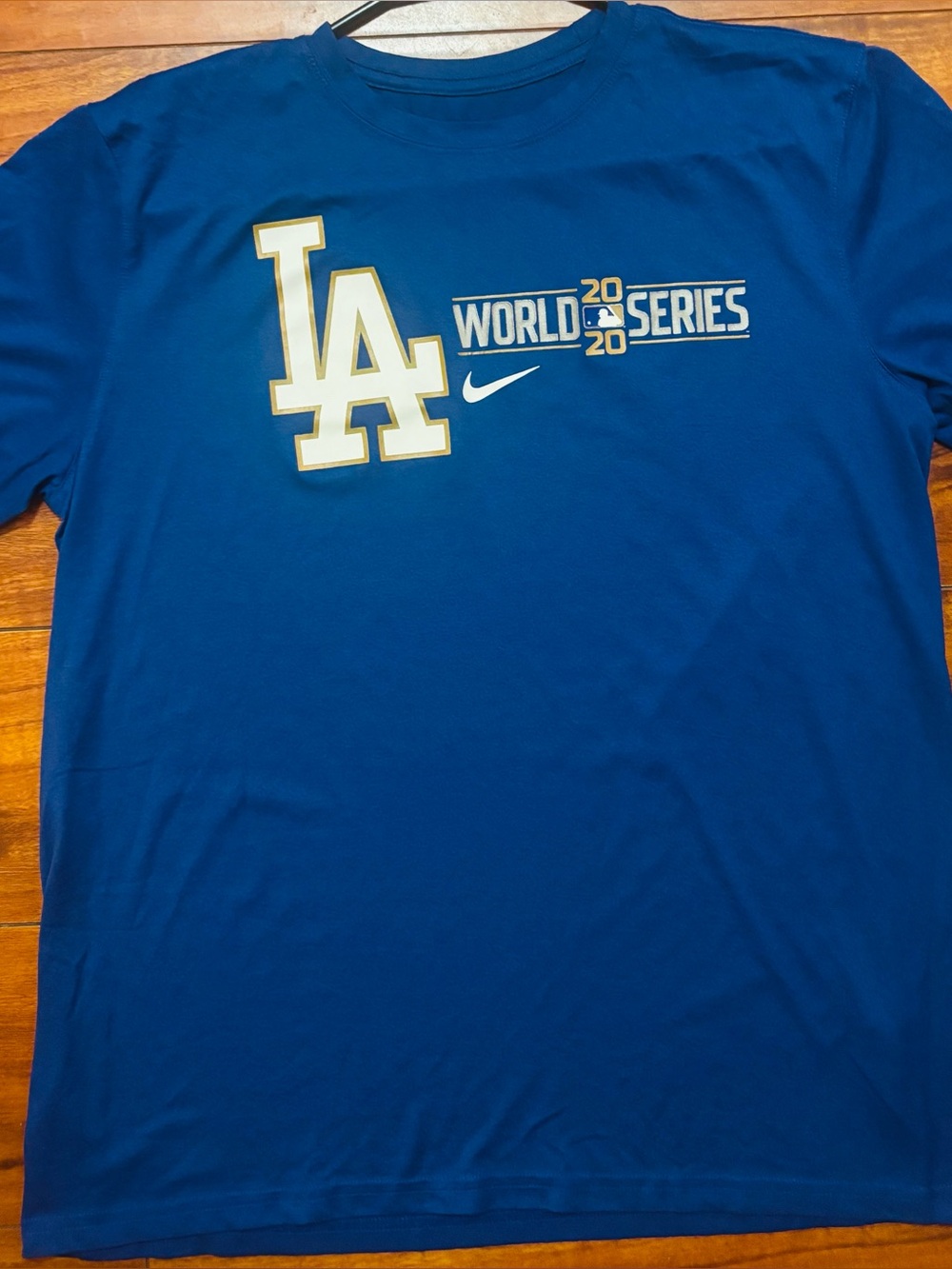 Nike Royal Blue LA Dodgers World Series Graphic Tee